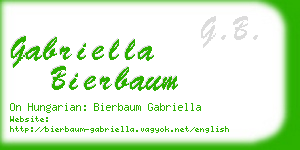 gabriella bierbaum business card